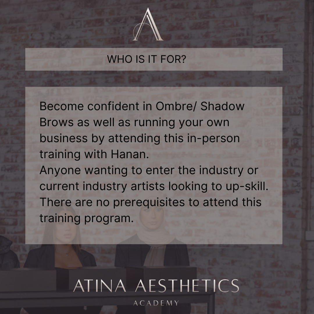 Auckland Cosmetic Ombré Brow in person 3 Days Training| 23-25 July 2024