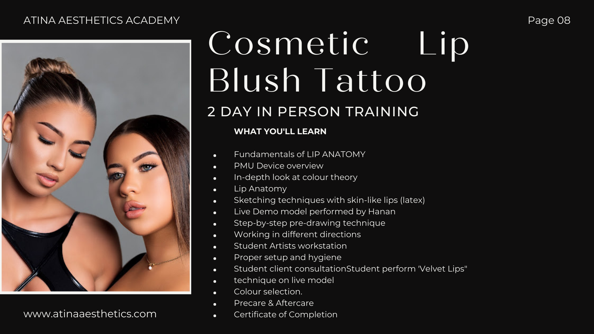 Hawkes Bay LIP BLUSH TATTOOING 5-6 August 2024