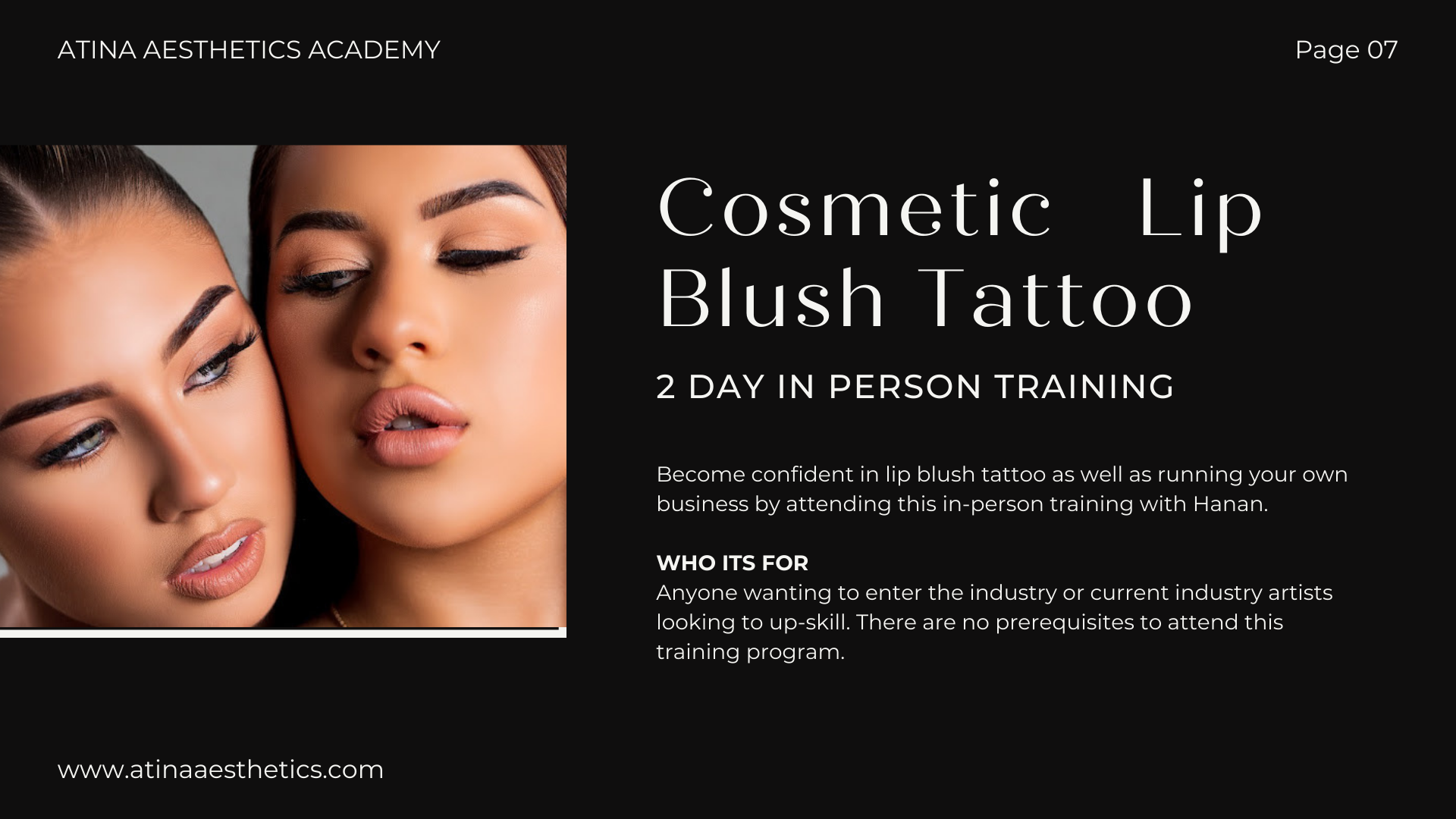 Hawkes Bay LIP BLUSH TATTOOING 5-6 August 2024